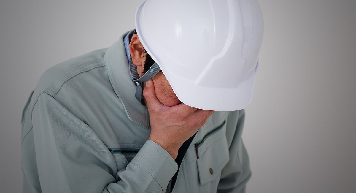 疲労がたまった施工管理者