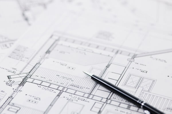 建築施工図／大阪府堺市西区：工場・物流センター（S造）